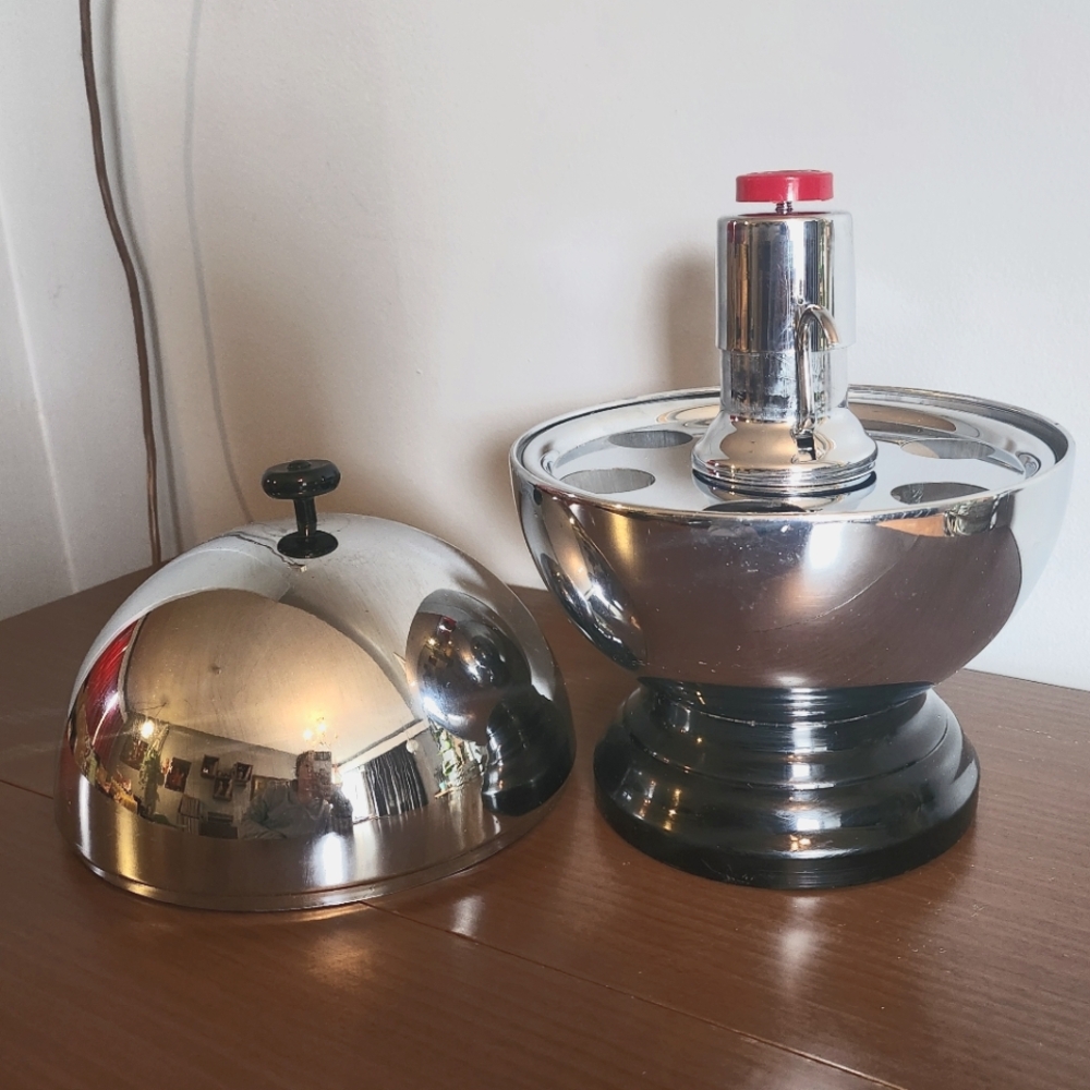 VINTAGE 1960S ART DECO ATOMIC DECANTER
